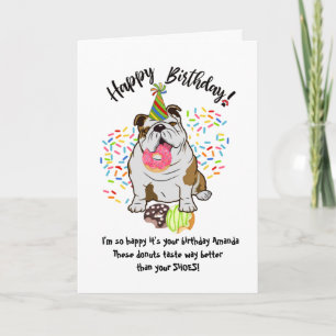 Drôle mignon Chien Chien Chien Chien Carte d'Anniv