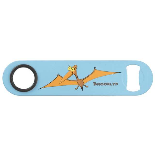 Drôle mignon dessin animé de pterodactyle volant o (Devant (Horizontal))