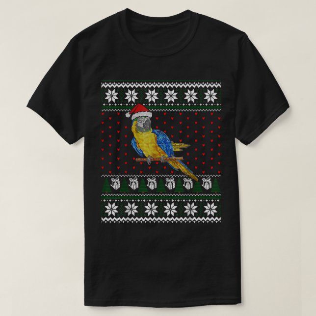 Drôle moche Sweat Animaux Père Noël Parrot (Design devant)