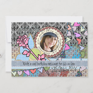 Drôle modèle d'anniversaire carte photo - Soeur en