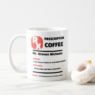 DRÔLE ! ☕ Mug de café avec ordonnance de blague pe