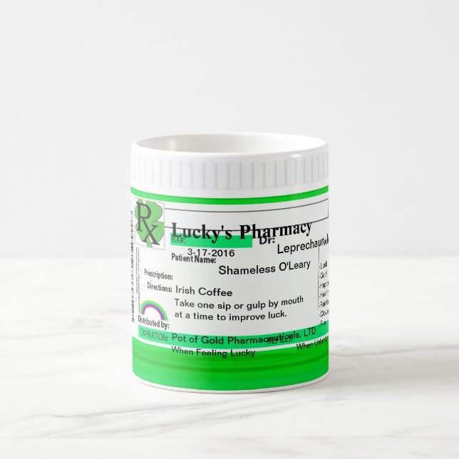 Drôle Mug de café irlandais (Centre)