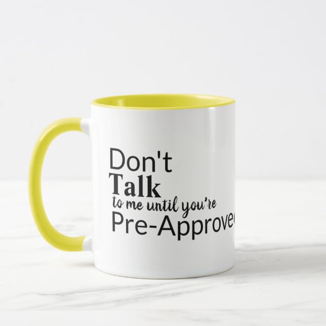 Drôle Mug : Ne me parlez pas avant (Gauche)