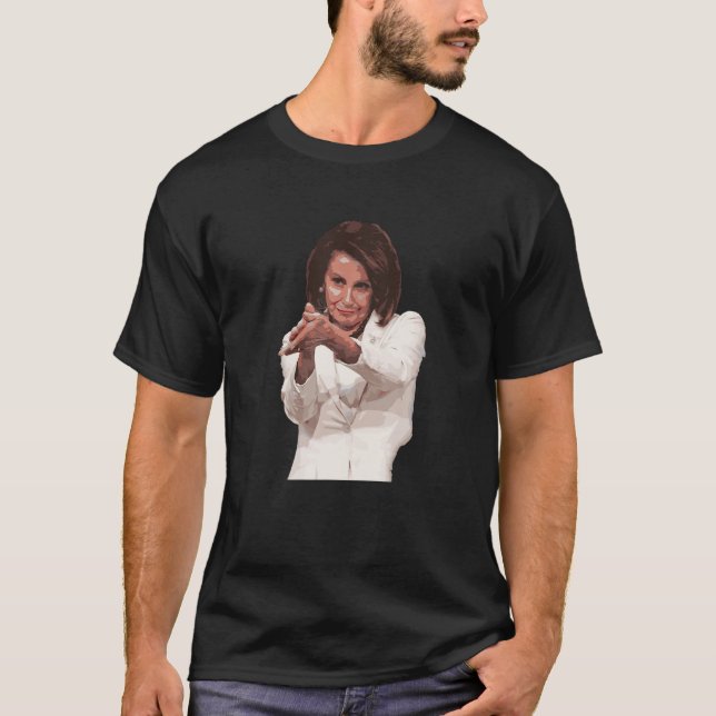 Drôle Nancy Pelosi Clap Back T-shirt Anti Trump Me (Devant)