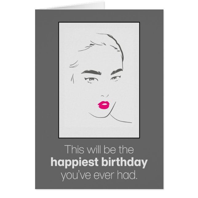 Drôle "Ne vous attendez pas trop" Carte d’annivers (Devant)