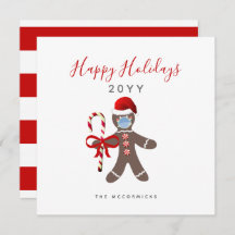 Drôle Noël 2022 Gingerbread Homme dans le Masque V