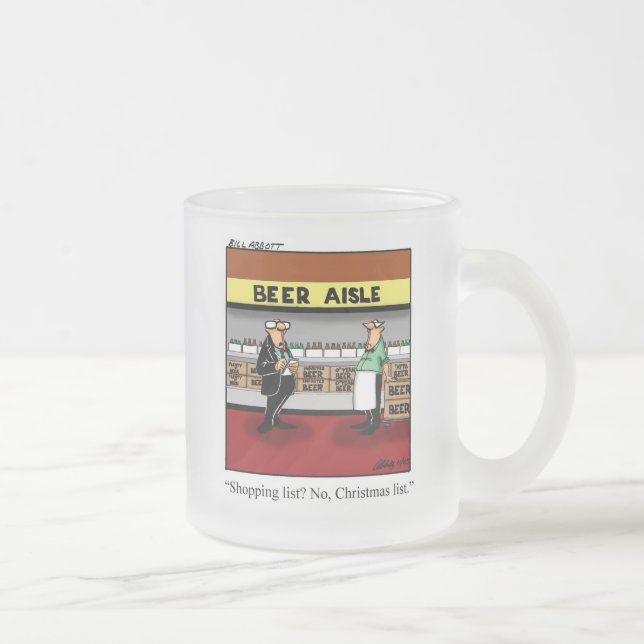 Drôle Noël Frosted Beer Mug (Droit)