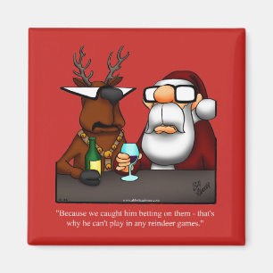 Drôle Noël Humour Carré Magnet