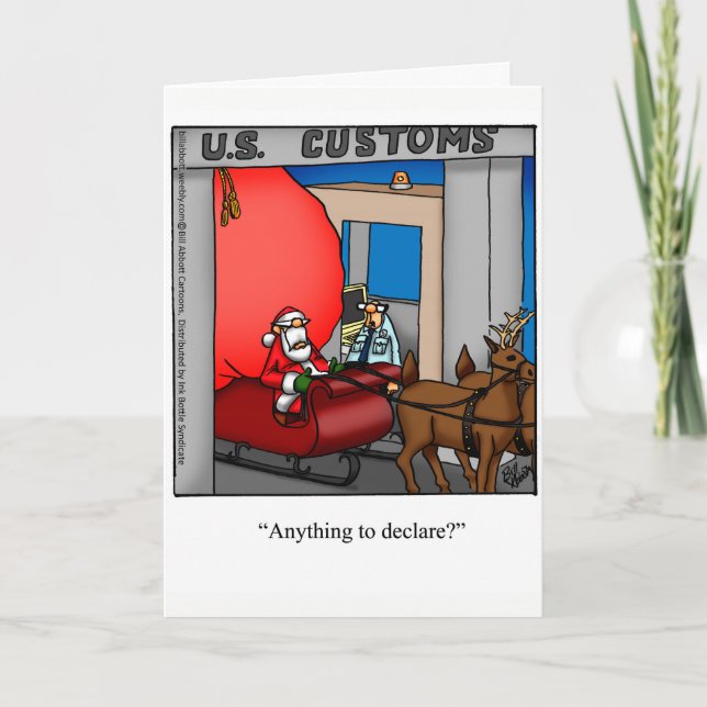 Drôle Noël Humour carte de voeux "Spectickles" (Devant)