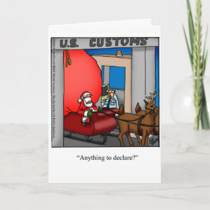 Drôle Noël Humour carte de voeux "Spectickles"