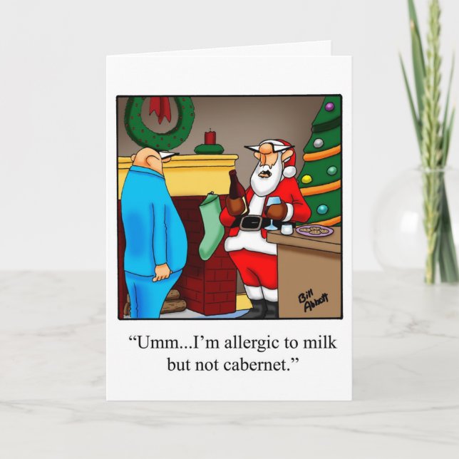 Drôle Noël Humour carte de voeux "Spectickles" (Devant)