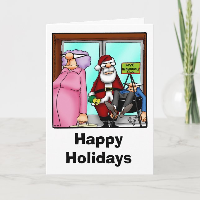 Drôle Noël Humour carte de voeux "Spectickles" (Devant)