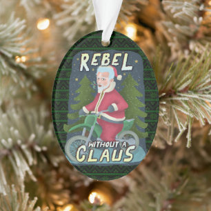 Drôle Noël le Humour de moto du Père Noël Rebe