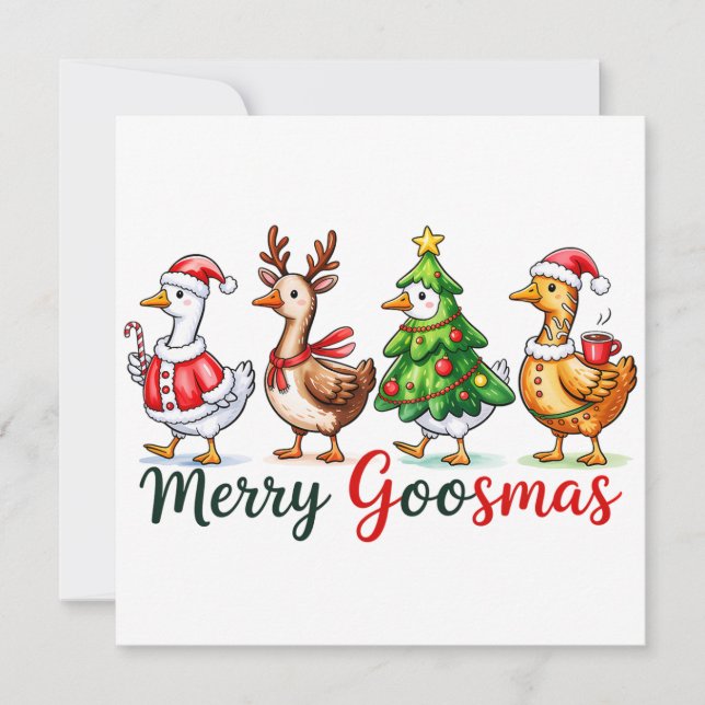 Drôle Noël Silly Goose (Devant)