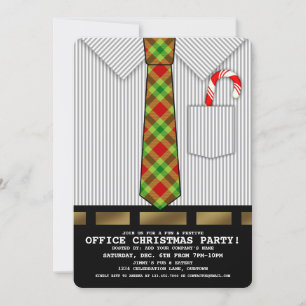 Drôle Office Noël Invitation