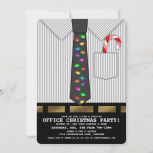 Drôle Office Noël Invitation