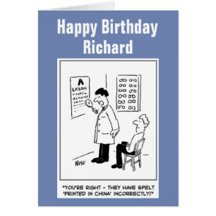 Drôle Opticien Donnant un Dessin D'Essai Oeil