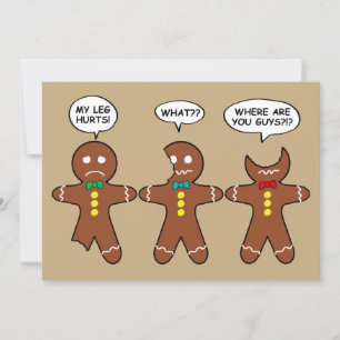 Drôle pain d'épices Hommes Cookies Carte Humour de