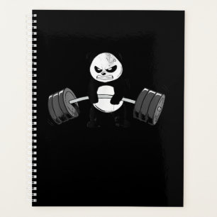 Drôle Panda Entraînement Kitten Gym Deadlift Puiss