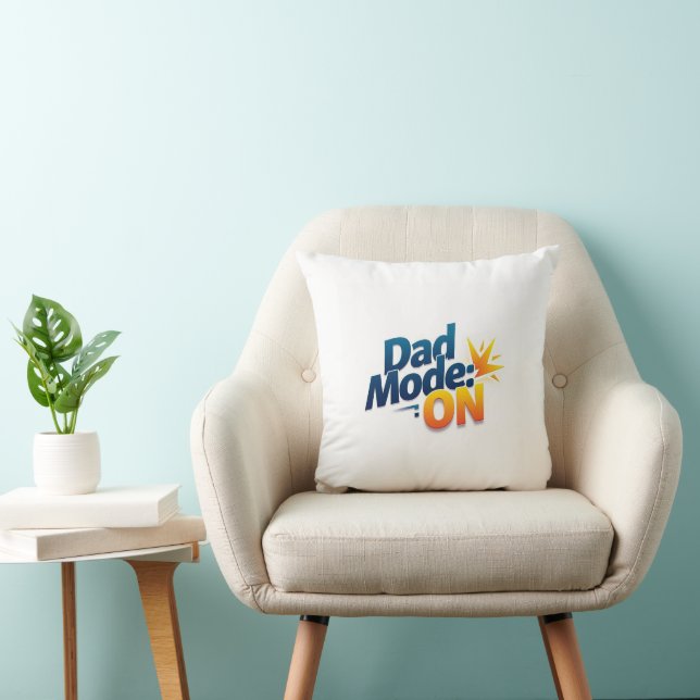 Drôle papa mode sur Coussin - Décor de Fête des pè (Chaise)