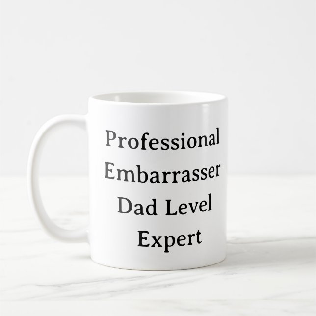 Drôle Papa Mug - Professionnel Embarrasser Custom (Gauche)