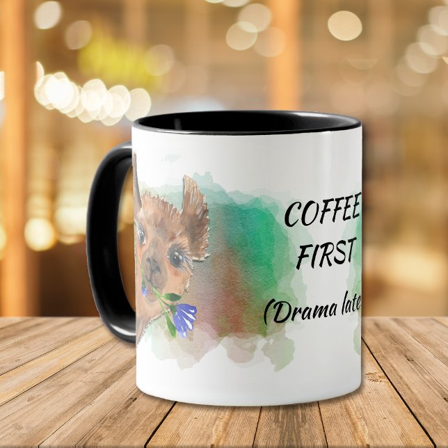 Drôle Pas De Drame Llama Mug (Créateur téléchargé)