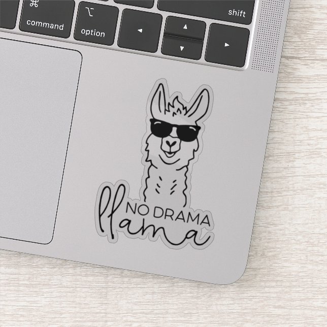 Drôle Pas Drama Cool Sticker Llama (Détail)