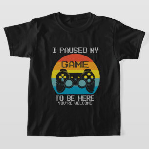 drôle pause jeu gamer mot art unisex T-Shirt