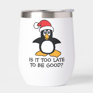 Drôle Penguin de Noël Est-il trop tard pour être b