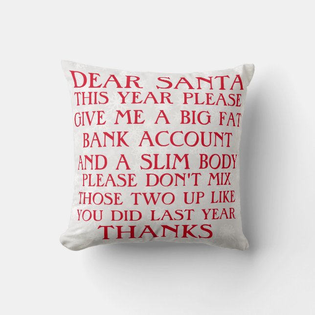 Drôle Père Noël Coussin de Noël (Recto)