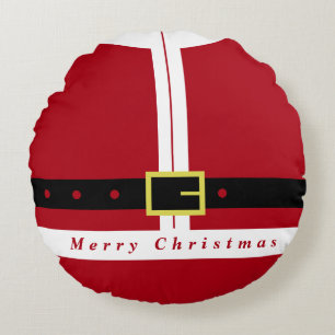 Drôle Père Noël Design Noël Round Coussin