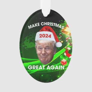 Drôle Père Noël Trump 2024 Rendre Noël super