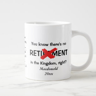 Drôle Personnalisé Christian Retraite Café Mug