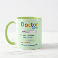 Drôle personnalisé Meilleur docteur Mug cadeau
