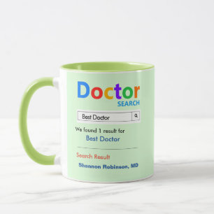 Drôle personnalisé Meilleur docteur Mug cadeau