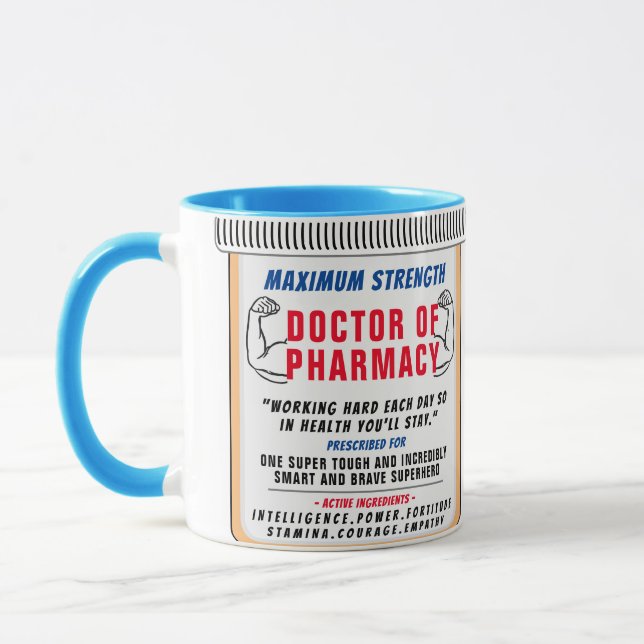 Drôle personnalisé Meilleur pharmacien Mug cadeau (Gauche)