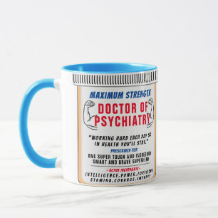 Drôle Personnalisé Meilleur Psychiatre Mug Cadeau
