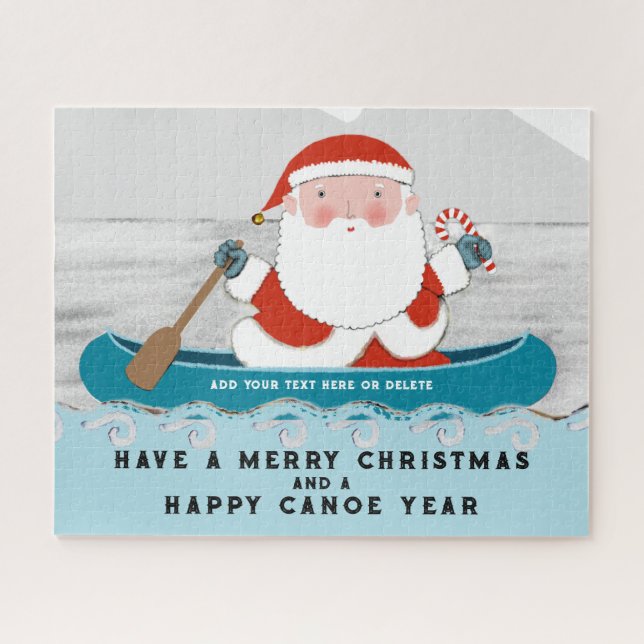 Drôle personnalisé Noël Jigsaw Puzzle Puzzle (Horizontal)