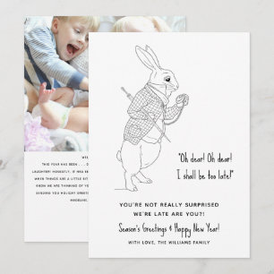 Drôle Photo tardive Bonne Carte de vacances du Nou