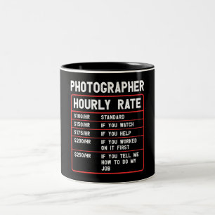 Drôle photographe heure note Mug