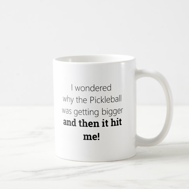 Drôle Pickleball Café Mug par Deb Jeffrey (Droite)