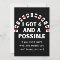 Drôle Pique J'Ai Six Et Une Carte De Jeu Possible