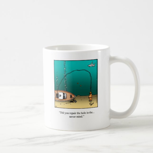 Drôle plongée sous-marine Humour Mug Cadeau (Droite)