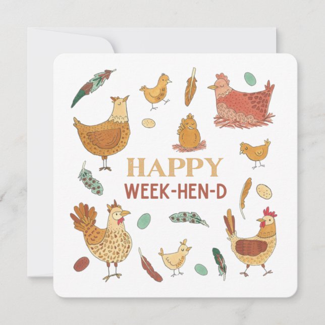 Drôle Poulet Hen Party Week-end (Devant)