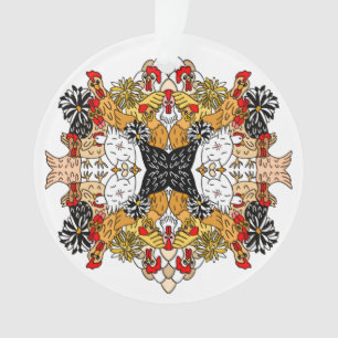 Drôle Poulets tirés à la main