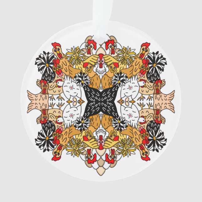 Drôle Poulets tirés à la main (devant)