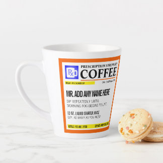 Drôle Prescription Personnalisée Latte Mug