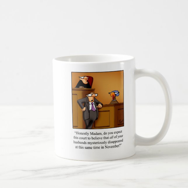 Drôle procès en Turquie Thanksgiving Mug (Droite)