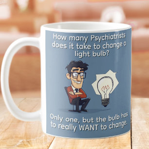 Drôle Psychiatre Plaisanter Café Mug