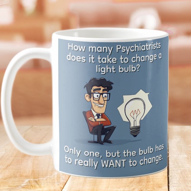 Drôle Psychiatre Plaisanter Café Mug (Créateur téléchargé)